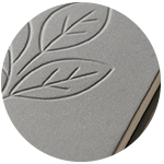 Cubierta grabada en relieve