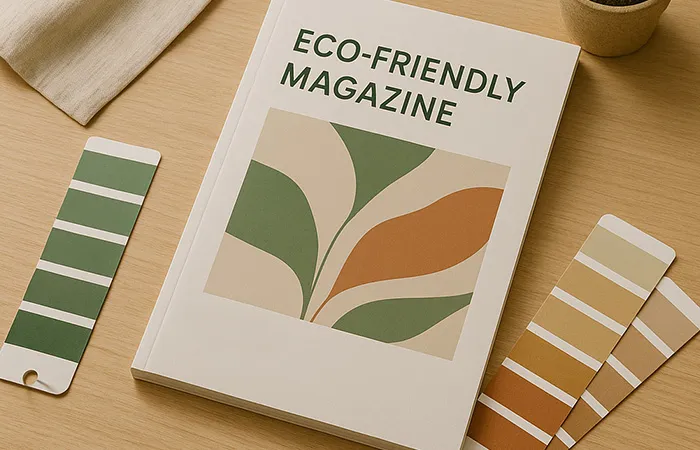 Impresión de revista ecológica